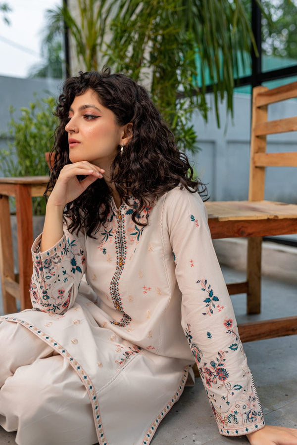 CRYSTAL WHITE SHIRT & PATIALA SHALWAR 02-PC FLAT 50% OFF